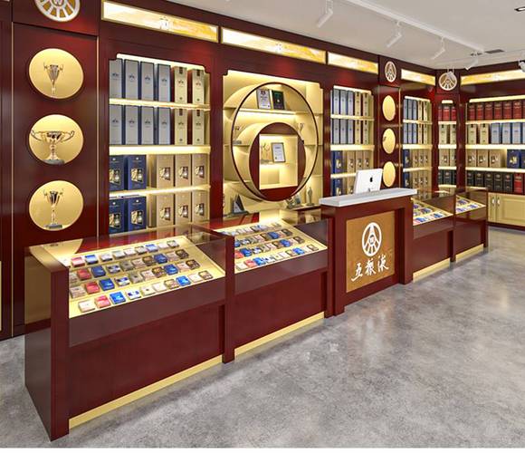 酒水展示柜/名烟***/茶叶展示柜/红酒展架等产品均由巧迪工厂自己完成